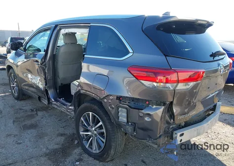 2019 Toyota Highlander Xle from USA, damaged, VIN 5TDJZRFHXKS585066